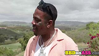 cheating housewife sneaks off to fuck famous rapper's big black cock