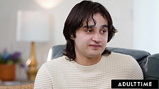 you won't believe how this lesbian milf rachel ramsey gets tempted by her curious stepson into her first straight pounding.