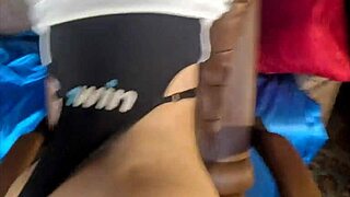 rough doggystyle pounding makes skinny teen wife scream and orgasm hard