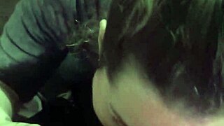 Girlfriend's tattooed latina slut deepthroats my cock sloppy, licks balls, swallows cum before work in thong panties