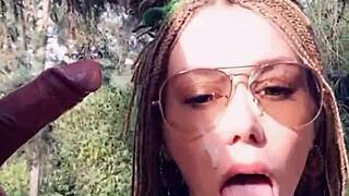 Wanna Watch Petite Babe Take Monster Cock in Forest?