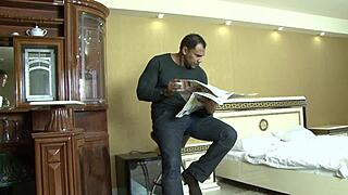 Blonde teen crams two huge cocks deep in her shaved pussy