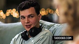 Busty Stepmom Rachael Cavalli Fucks Porn-Addict Stepson After Catching Him