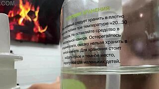 Petite teen misssvikki sucks and fucks anal through sheer lingerie on hidden cam