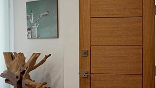 Muscular brunette deepthroats big cock licks pussy before missionary orgasm