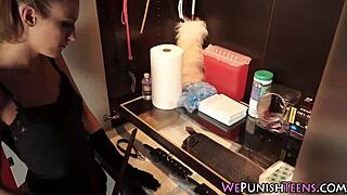 bound teen deepthroat blowjob bondage cumshot facial jizz explosion