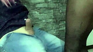 Bound Friend Begs for Creampie While I Stomp Cock in Heels!