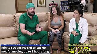 the sweaty nurse princess nathalia teases patient with her feet joi backstage close up