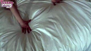 Redhead Ellie Murphy gets pounded by young stud on bed