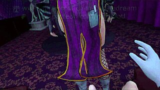 mad moxxi grabs you for epic blowjob pickup at purple dream club