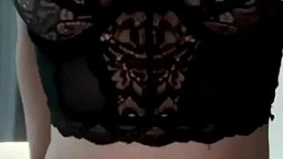 Horny british teen slut squirts in solo toy play!