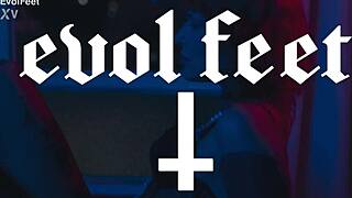 kneel and worship my feet goddess chokes you with deepthroat domination