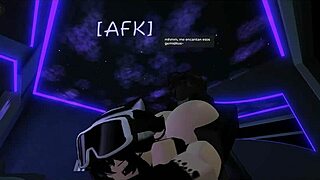 perrita slurps huge black monster cock rough with roblox music