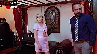daddy tie me up in your dungeon madison summers begs stepdad for tight pussy play