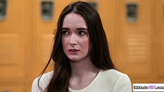 Big Tits Teen Joins Foursome with Stepsis and Stepmom Lesbians!