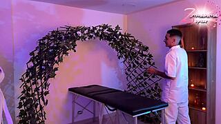 Masseuse Leaves Me Dripping Horny So I Masturbate Wildly Before Return