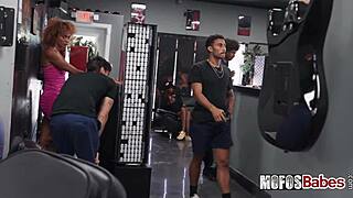 diamond franco sucks tyler steel cock then fucked hard at tattoo shop