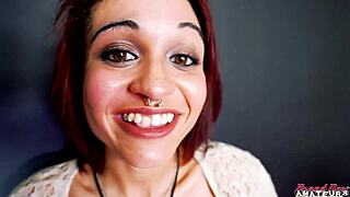 Skinny Keyton Brunette Nica Slam Shared Cock In Fierce 3some