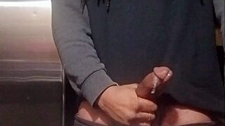 Explosive Cumshot in Kitchen