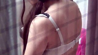 voyeur spies fat asian fingered hard then nailed outdoors