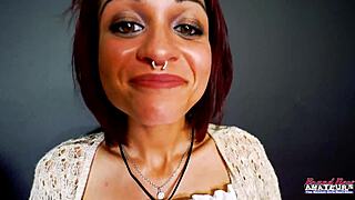 Skinny Keyton Brunette Nica Slam Shared Cock In Fierce 3some