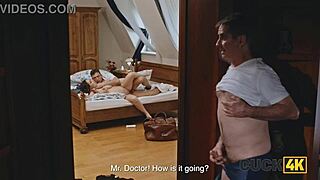 Overwhelmed with jealousy. Cuckold watches Dr. Lovegood ravish busty pregnant wife.