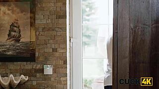 Overwhelmed with jealousy. Cuckold watches Dr. Lovegood ravish busty pregnant wife.