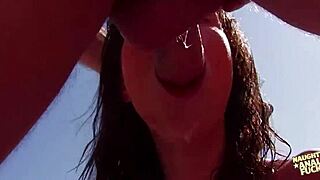 chubby bitch's nasty ass cum drenched beach doggystyle big clit saggy tits rough!
