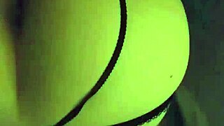 Monster Cock Slams Wife's Tight Pussy Hole in Bent Over Doggystyle Thong Panties Action