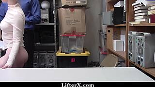 i catch athena rayne stealing cheap items then punish her tight teen body in the store