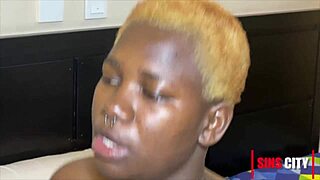 ebony wife rides big black cock cowgirl style to explosive orgasm