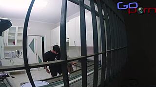naughty stepson sneaks in to fuck skinny blonde stepmom while stepdad naps