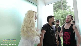 nympho kyra sex gapes ass with baseball bat then takes five big cocks in nasty dap no pussy with prolapse whipped cream chocolate milk enemas and piss drinking