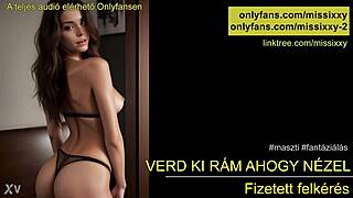 Watch me stroke my cock while you stare - hungarian joi