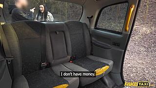 Big Tits Goth Nala Pays Fake Taxi Fare with Sloppy Blowjob and Rough Doggystyle Fuck