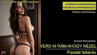 Watch me stroke my cock while you stare - hungarian joi