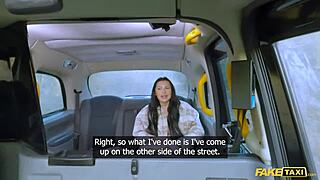 Big Tits Goth Nala Pays Fake Taxi Fare with Sloppy Blowjob and Rough Doggystyle Fuck