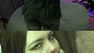 Ever seen a curvy cutie rip clothes in dirty talk double screen tease?
