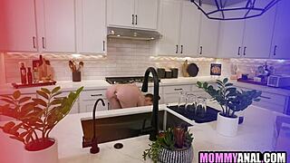 Stepson spies stepmom's buttplug and dives into milf ass play