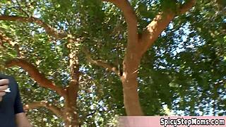 busty milf stepmom workout turns taboo pussy fuck