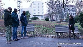 Silvia soprano dives into her wild debut with rough gangbang and double penetration