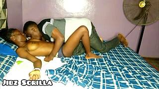 ebony teen 18+ rides jibz scrilla's huge bbc till creampie