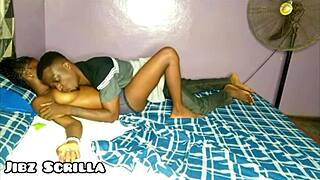 ebony teen 18+ rides jibz scrilla's huge bbc till creampie