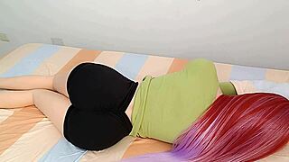 Hot volleyball stepdaughter flirts in sexy thongs by pool every morning