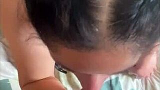 babyluna939 tries new lingerie for intense blowjob and deepthroat in mina clavero