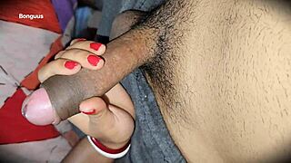 stepmom's teasing handjob first time makes you hold back cum in dorm voyeur thrill