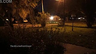 Nerdy Milf Sucks Big Black Cock In Park