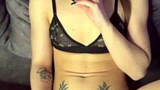 Petite Teen Unwraps Fan's Vibrator for Orgasm Ride