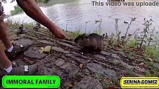 imagine petite serina gomez taking double vaginal pounding from dean and dan in prague bedroom