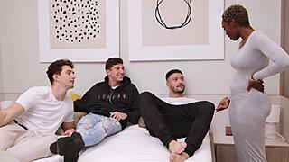 innocent ebony teen dreams of starring in a massive interracial gangbang